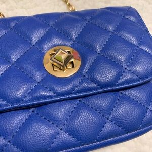 Royal blue crossbody purse